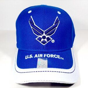 U.S. Air Force Wings Hat Royal Blue Puff Embroider